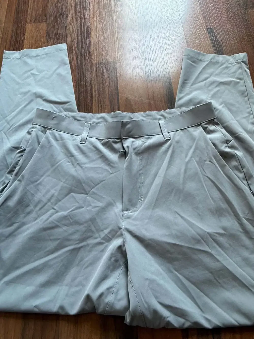 Fabletics Men's Performance Straight Leg Tech Pants Gray Size 33x32
